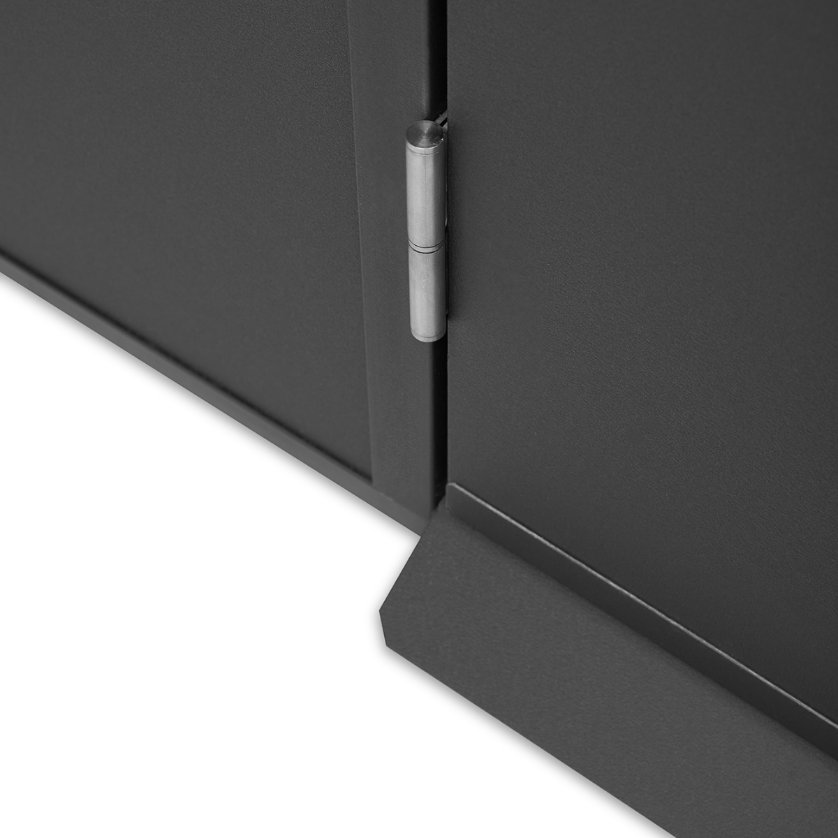 Premium powder-coated anthracite finish – weather resistant metal shed