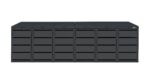 Modern anthracite Wheelie Bin Storage – 6 x 120L – UrbiCover Premium Garden- front